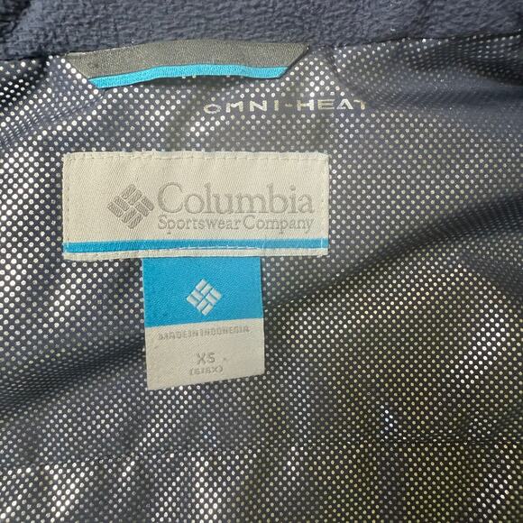 Columbia Alpine Action Ski Jacket SZ XS Blue Purple Omni Heat Winter Coat - Picture 3 of 12